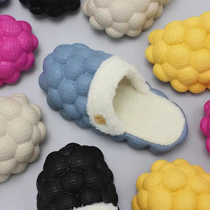 Bubble Fur Slides – Fluffy Treasures
