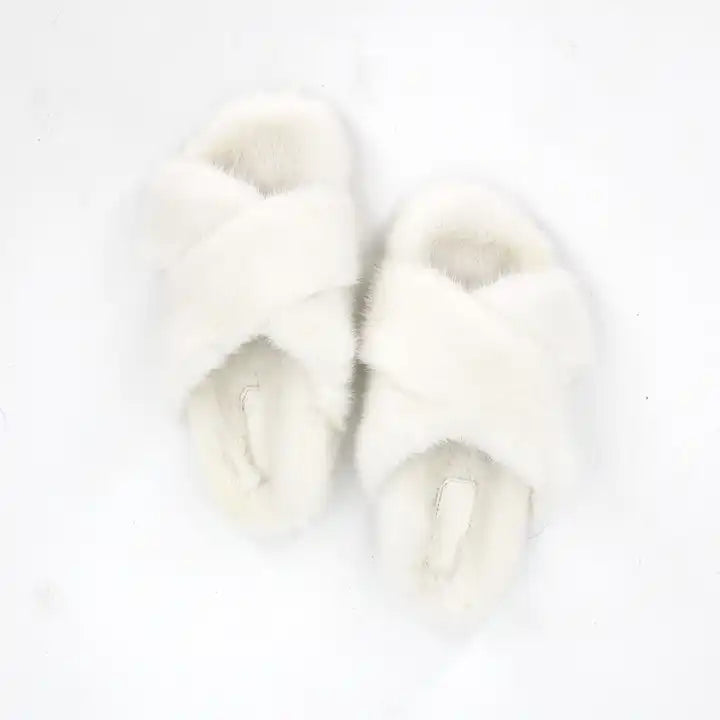 Mink Fur Slides