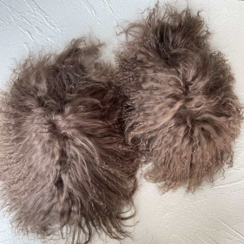 Mongolian Fur Slides – Fluffy Treasures